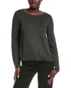 Eileen Fisher Bateau Neck Sweater In Green