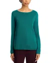 Eileen Fisher Bateau Neck Sweater In Green