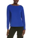 Eileen Fisher Bateau Neck Top In Multi
