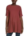 Eileen Fisher Bateau Neck Tunic Top In Red