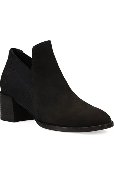 Eileen Fisher Bayo Boots Women's Us 8.5 Black Leather Block Heel Bootie Khd2088
