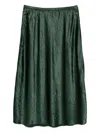 Eileen Fisher Bias Skirt In Green