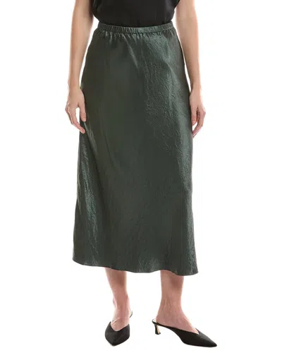 Eileen Fisher Bias Skirt In Green