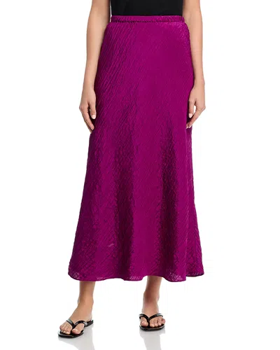Eileen Fisher Bias Skirt In Purple