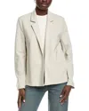 Eileen Fisher Open Front Blazer In Gray
