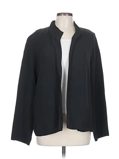 Pre-owned Eileen Fisher Blazer Jacket In Black