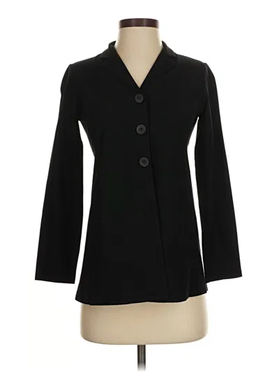 Pre-owned Eileen Fisher Blazer Jacket In Black