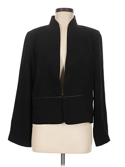 Pre-owned Eileen Fisher Blazer Jacket In Black