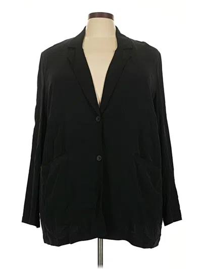 Pre-owned Eileen Fisher Blazer Jacket In Black