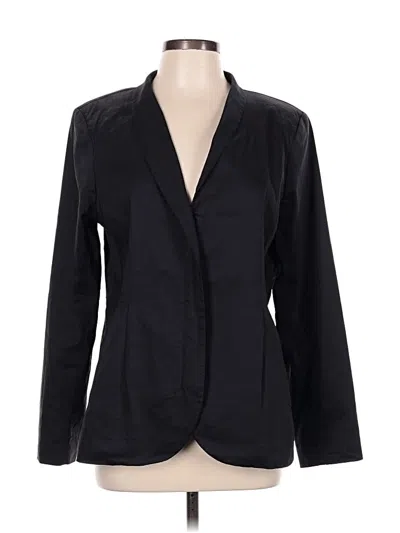 Pre-owned Eileen Fisher Blazer Jacket In Black