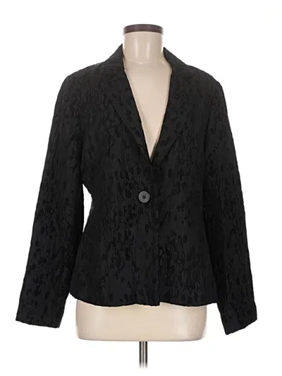 Pre-owned Eileen Fisher Blazer Jacket In Black