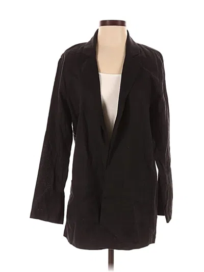 Pre-owned Eileen Fisher Blazer Jacket In Black