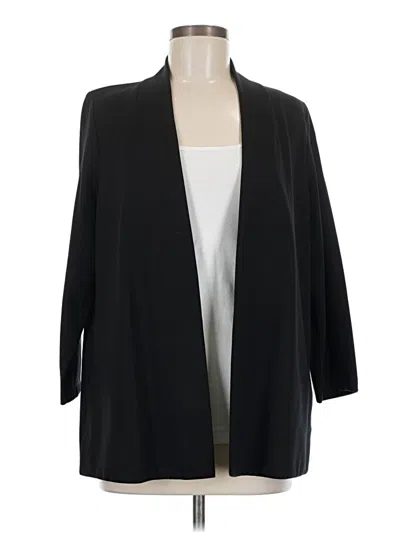 Pre-owned Eileen Fisher Blazer Jacket In Black