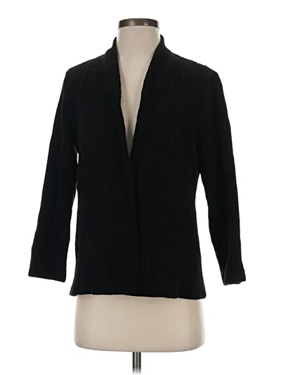 Pre-owned Eileen Fisher Blazer Jacket In Black