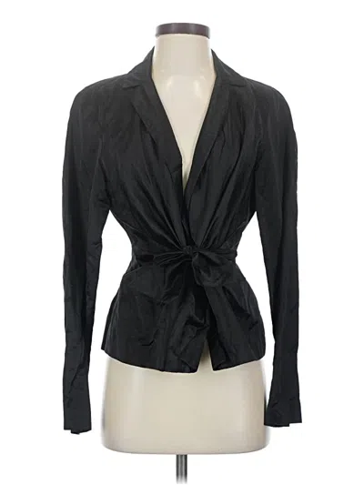 Pre-owned Eileen Fisher Blazer Jacket In Black