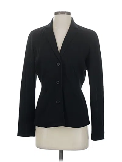 Pre-owned Eileen Fisher Blazer Jacket In Black