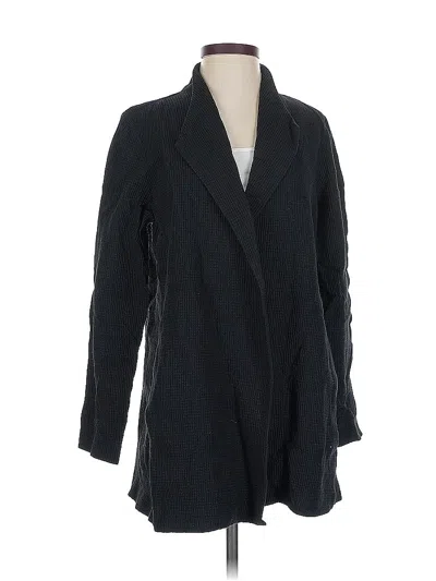 Pre-owned Eileen Fisher Blazer Jacket In Black