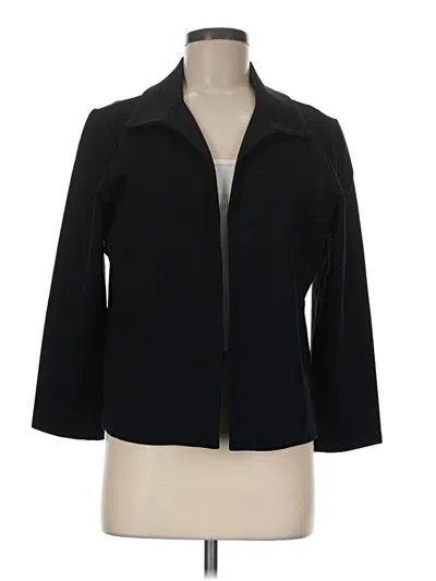 Pre-owned Eileen Fisher Blazer Jacket In Black