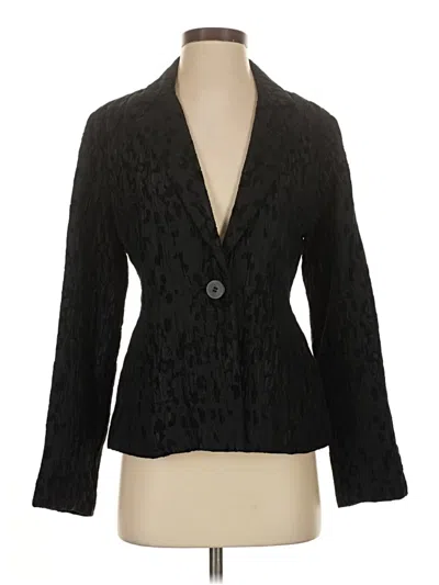 Pre-owned Eileen Fisher Blazer Jacket In Black