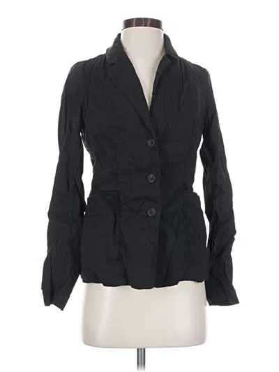 Pre-owned Eileen Fisher Blazer Jacket In Black