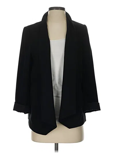 Pre-owned Eileen Fisher Blazer Jacket In Black