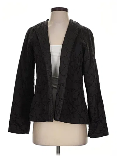 Pre-owned Eileen Fisher Blazer Jacket In Black