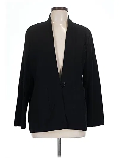 Pre-owned Eileen Fisher Blazer Jacket In Black