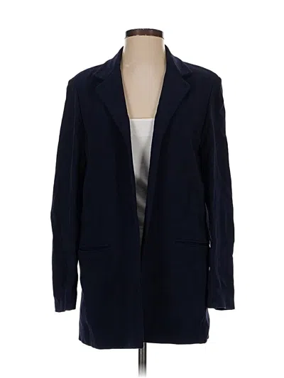 Pre-owned Eileen Fisher Blazer Jacket In Blue