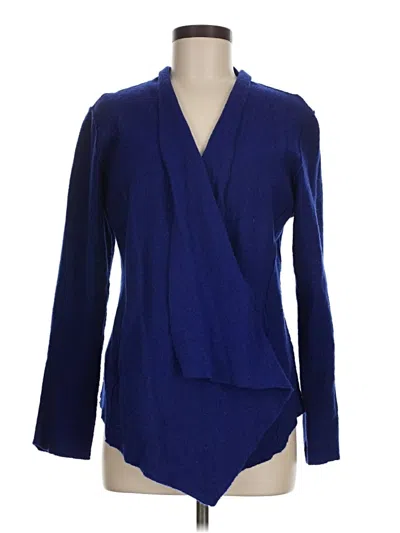 Pre-owned Eileen Fisher Blazer Jacket In Blue
