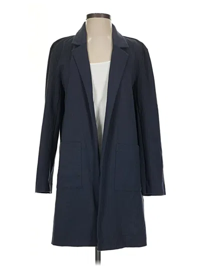 Pre-owned Eileen Fisher Blazer Jacket In Blue