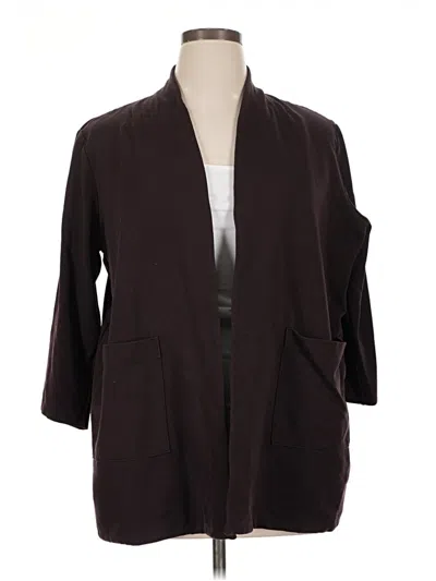 Pre-owned Eileen Fisher Blazer Jacket In Brown