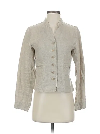 Pre-owned Eileen Fisher Blazer Jacket In Gray