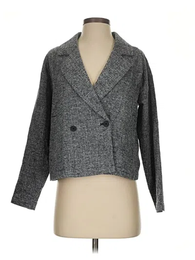 Pre-owned Eileen Fisher Blazer Jacket In Gray