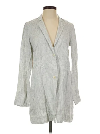 Pre-owned Eileen Fisher Blazer Jacket In Gray