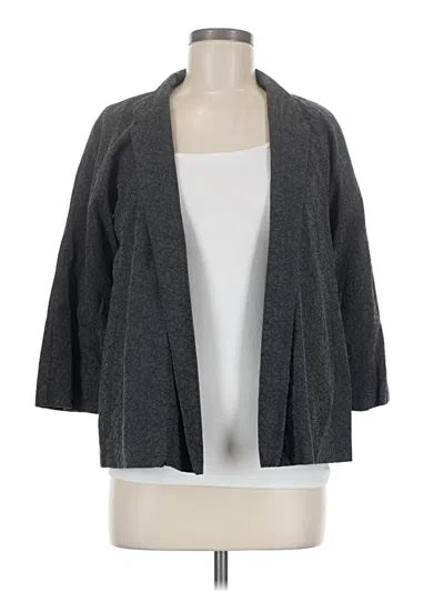 Pre-owned Eileen Fisher Blazer Jacket In Gray