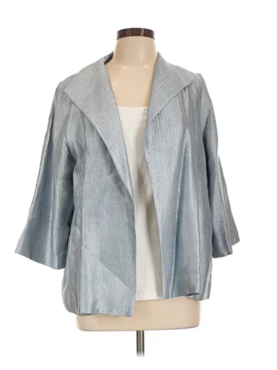 Pre-owned Eileen Fisher Blazer Jacket In Gray