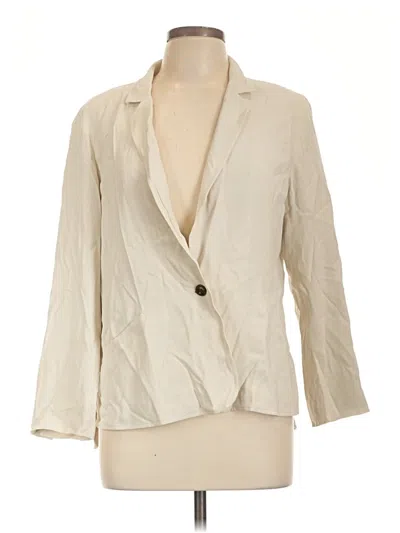 Pre-owned Eileen Fisher Blazer Jacket In Ivory