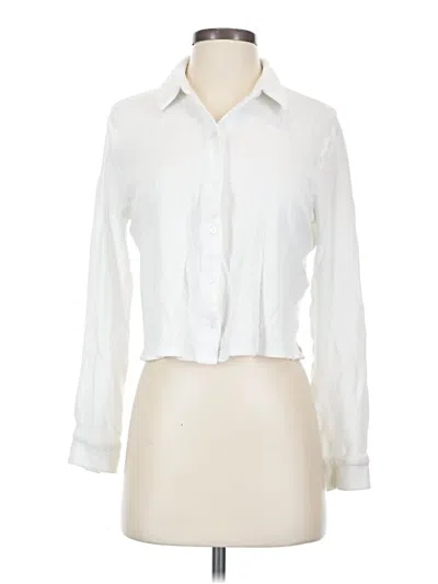 Pre-owned Eileen Fisher Blazer Jacket In White