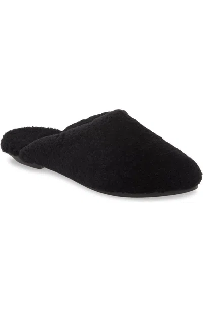 EILEEN FISHER BLOG 3 SLIPPER WOMENS BLACK SHEARLING SLIP ON MULE JOBB1954