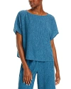 Eileen Fisher Boat Neck Dolman Sleeve Top In Cascade