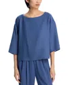 Eileen Fisher Boat Neck Top In Dusk