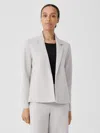 Eileen Fisher Boiled Wool Jersey Blazer In Gray