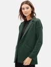Eileen Fisher Boiled Wool Slouchy Jacket In Responsible Wool