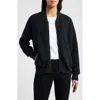 Eileen Fisher Bomber Cardigan In Black