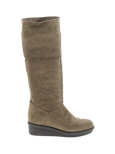 Pre-owned Eileen Fisher Boots In Tan