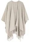 Eileen Fisher Bouclé Alpaca-blend Shawl In Pearl