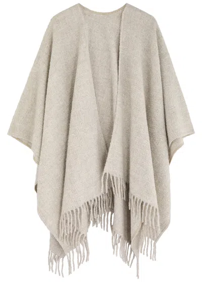Eileen Fisher Bouclé Alpaca-blend Shawl In Neutral