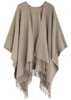 Eileen Fisher Bouclé Alpaca-blend Shawl In Taupe