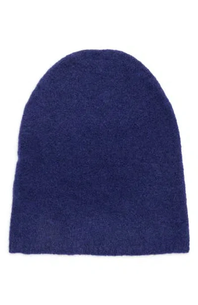 Eileen Fisher Bouclé Cashmere Blend Beanie In Blue