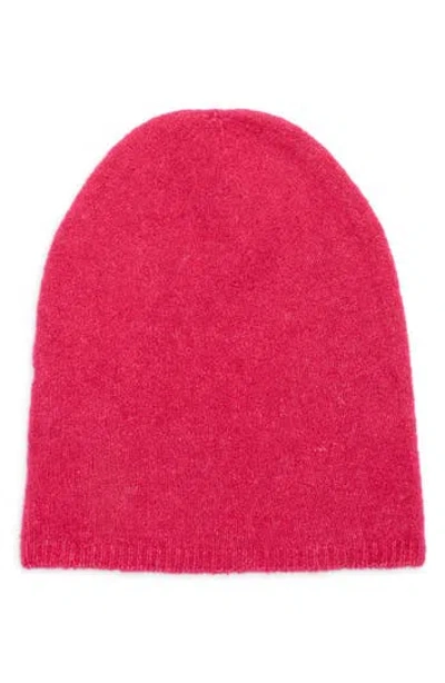 Eileen Fisher Bouclé Cashmere Blend Beanie In Red